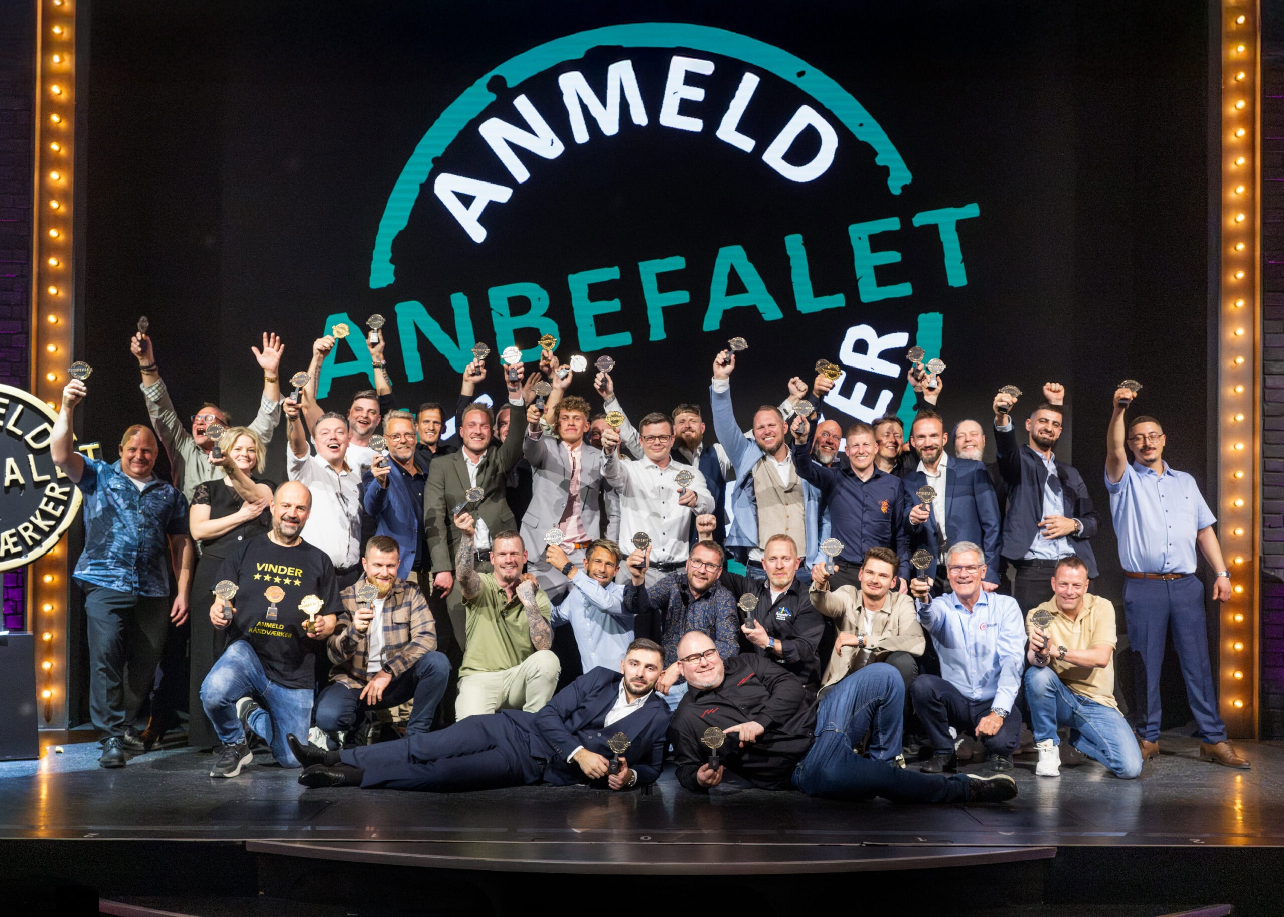 The amelie team at the amelie awards.